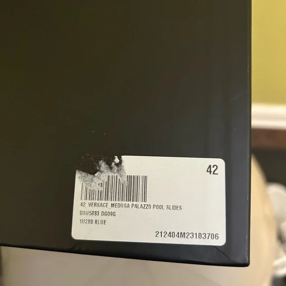 Versace Blue Slides - Picture 6 of 7